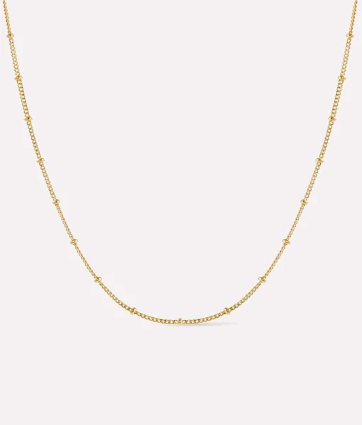 Ana Gold Small Ball Chain Necklace - Ana Luisa