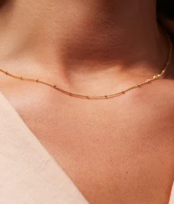 Ana Gold Small Ball Chain Necklace - Ana Luisa
