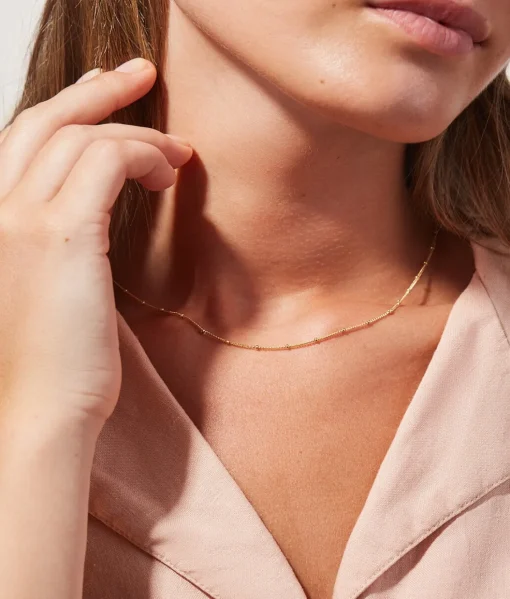 Ana Gold Small Ball Chain Necklace - Ana Luisa