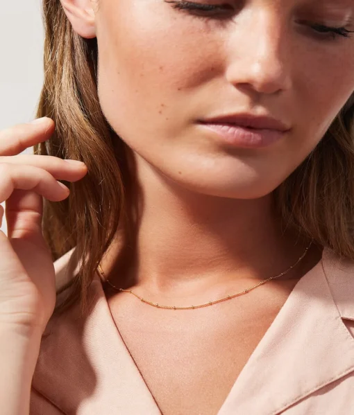 Ana Gold Small Ball Chain Necklace - Ana Luisa