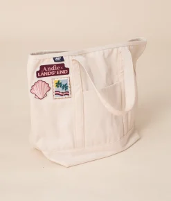 Andie X Lands' End Canvas Beach Tote - Canvas - Natural