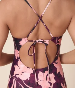 Andie X Lands’ End Tugless Elwood One Piece - Eco Nylon - Abstract Floral - Classic