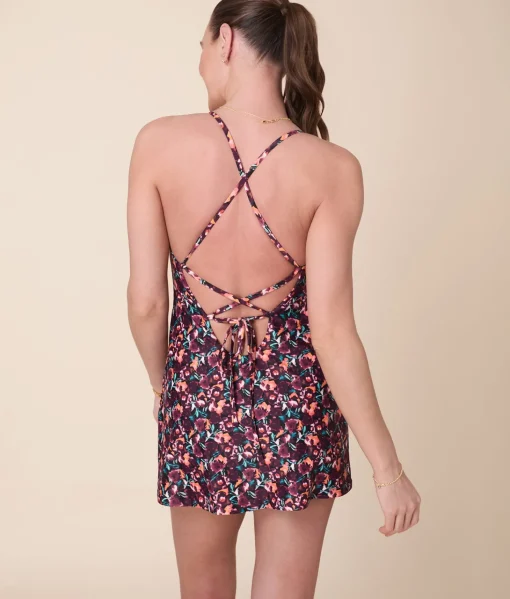 Andie X Lands' End Tugless Fiji Swim Dress - Eco Nylon - Multi Floral