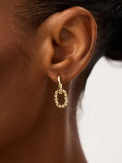 Ash Double Mini Gold Drop Earrings - Ana Luisa