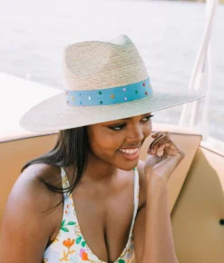 Blueberry Swiss Dot Hat