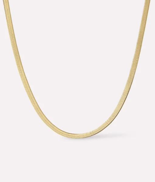 Ina Herringbone Chain Necklace - Ana Luisa