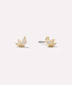 Kennedy Gold Stud Earrings - Ana Luisa