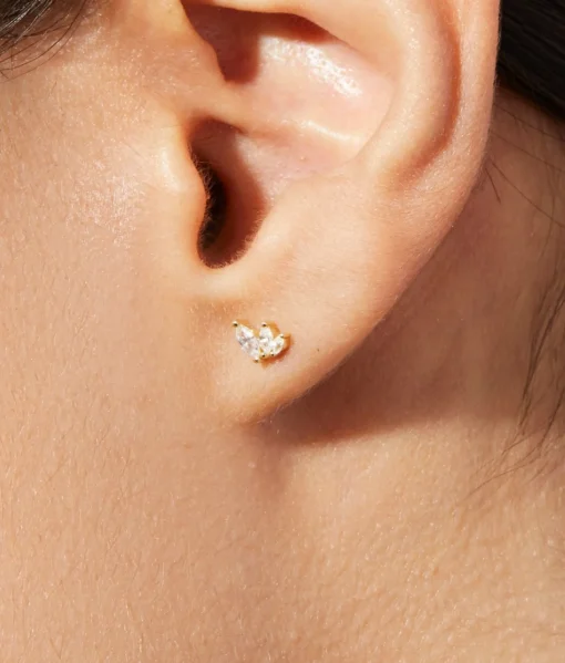 Kennedy Gold Stud Earrings - Ana Luisa