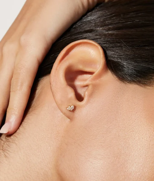 Kennedy Gold Stud Earrings - Ana Luisa