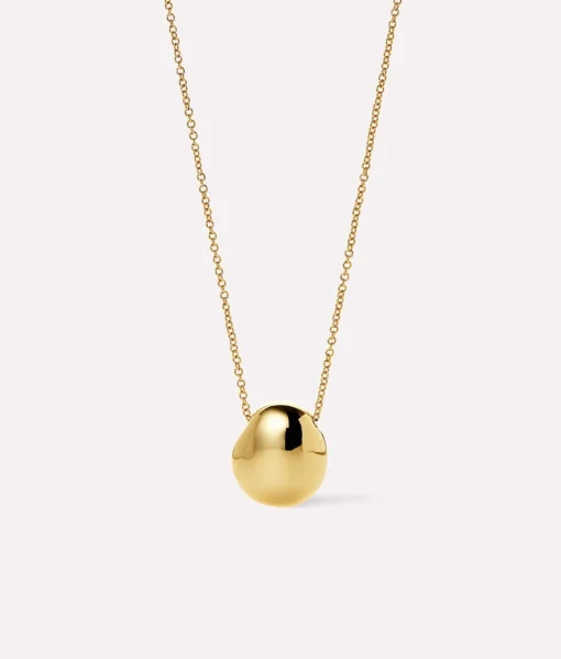 Pebble Mini Gold Pendant Necklace - Ana Luisa