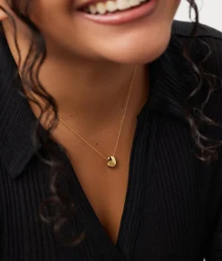 Pebble Mini Gold Pendant Necklace - Ana Luisa