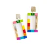 Rainbow Colorblock Earrings - Sunshine Tienda