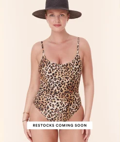 The Amalfi One Piece - Eco Nylon - Leopard - Classic