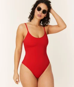 The Amalfi One Piece - Eco Nylon - Cherry Red - Classic