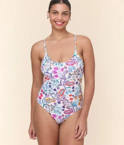 The Amalfi One Piece - Eco Nylon - Botanical Floral - Classic