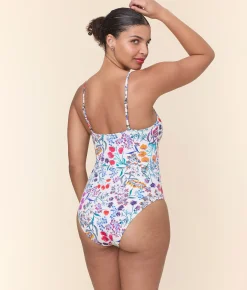 The Amalfi One Piece - Eco Nylon - Botanical Floral - Classic