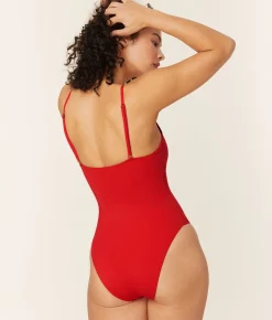 The Amalfi One Piece - Eco Nylon - Cherry Red - Classic