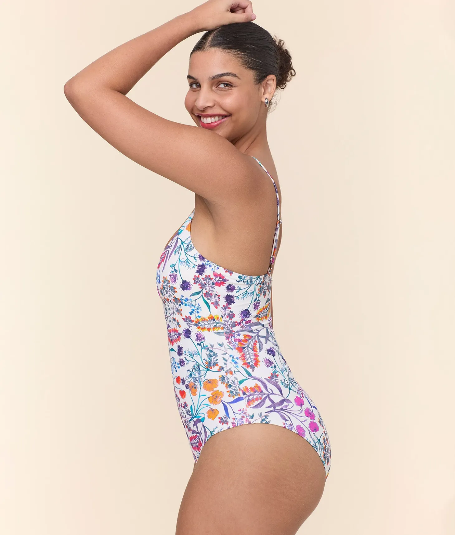 The Amalfi One Piece - Eco Nylon - Botanical Floral - Classic