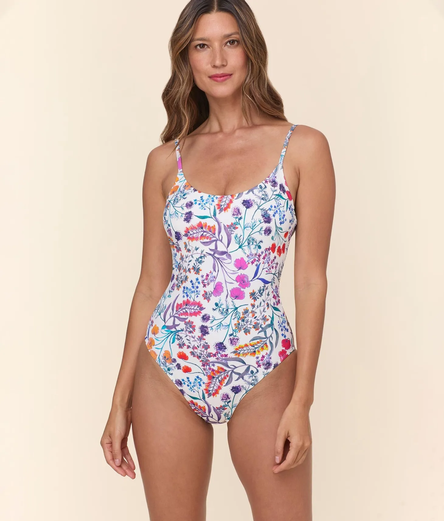 The Amalfi One Piece - Eco Nylon - Botanical Floral - Classic