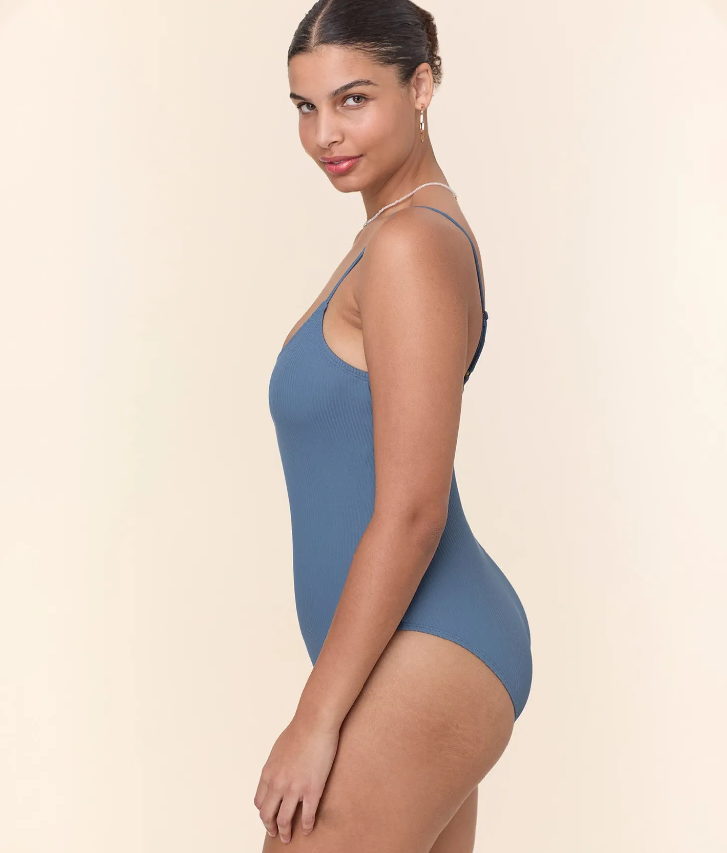 The Amalfi One Piece - Eco Ribbed - Slate - Classic