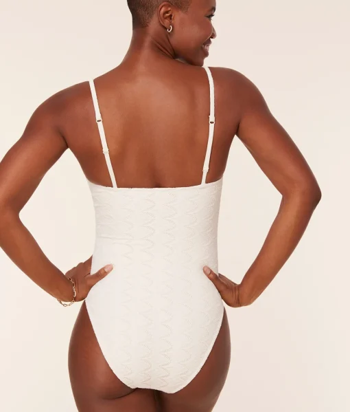 The Amalfi One Piece - Scallop Crochet - Gardenia - Classic
