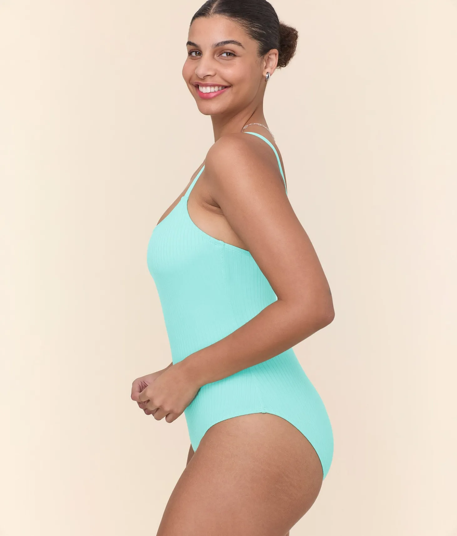The Amalfi One Piece - Wide Rib - Opal - Classic