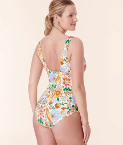 The Augustine One Piece - Eco Nylon - Bird Floral - Classic