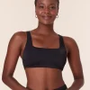 The Barbados Bikini Top - Eco Nylon - Black