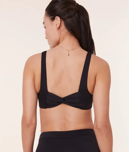 The Barbados Bikini Top - Eco Nylon - Black