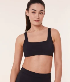 The Barbados Bikini Top - Eco Nylon - Black