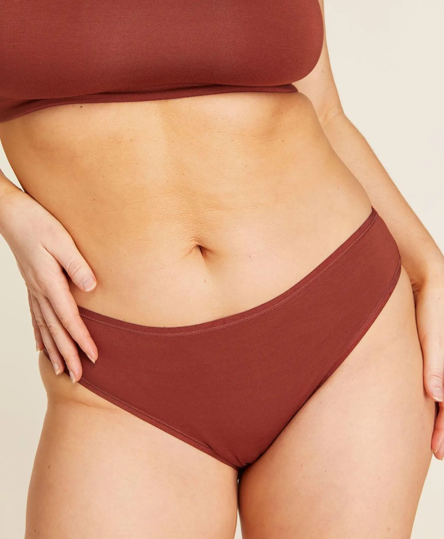 The Bikini Panty - Rayon - Deep Terracotta