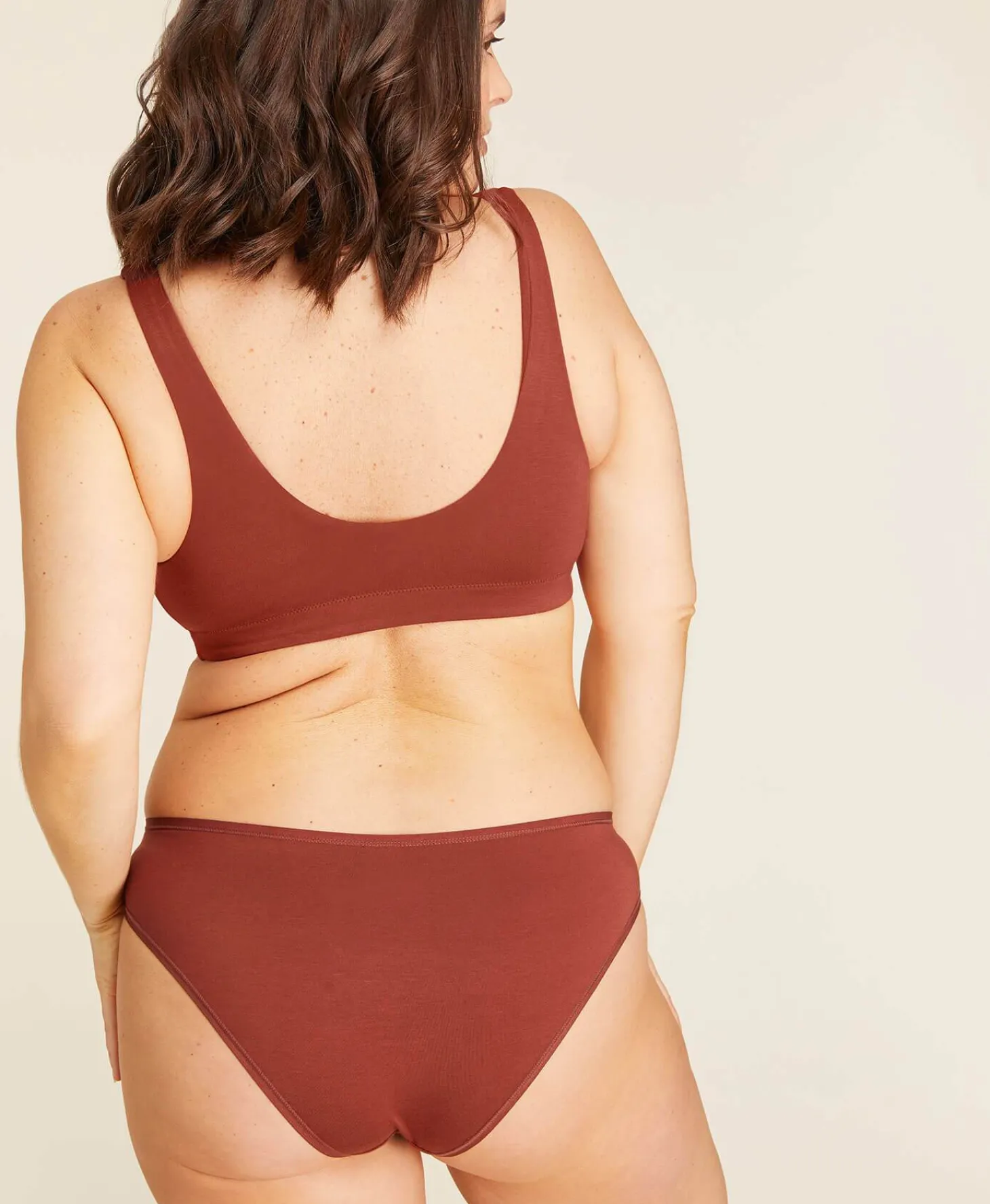 The Bikini Panty - Rayon - Deep Terracotta