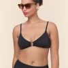 The Bonita Bikini Top - Eco Nylon - Black