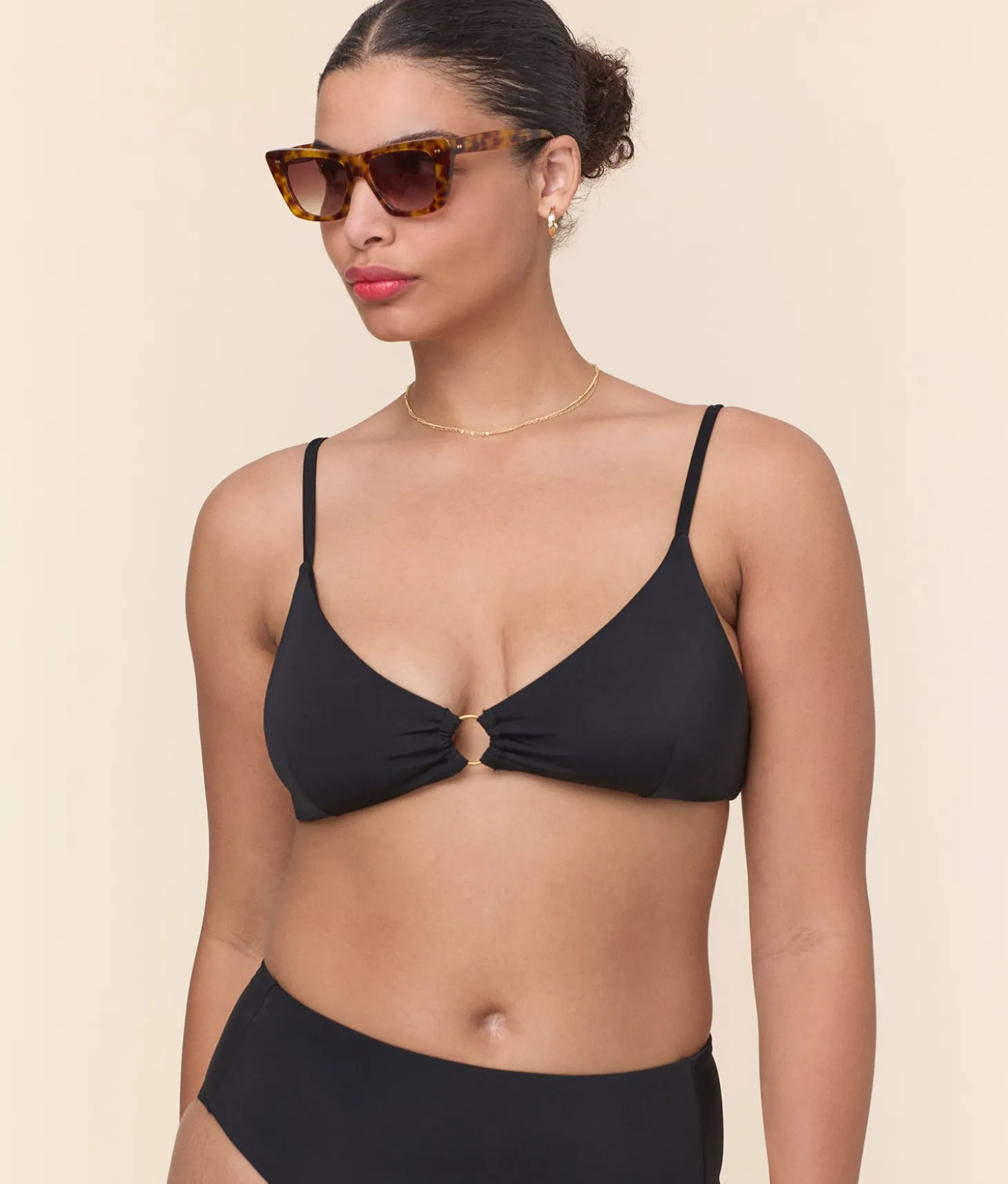 The Bonita Bikini Top - Eco Nylon - Black