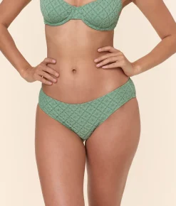 The Classic Bikini Bottom - Eyelet - Eucalyptus