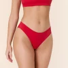 The Classic Bikini Bottom - Flat - Cherry Red