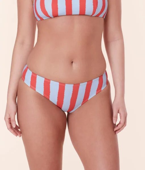 The Classic Bikini Bottom - Eco Nylon - Candy Stripe