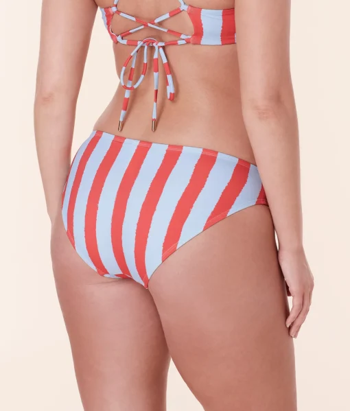 The Classic Bikini Bottom - Eco Nylon - Candy Stripe