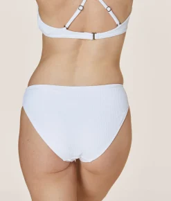 The Classic Bikini Bottom - Eco Ribbed - White