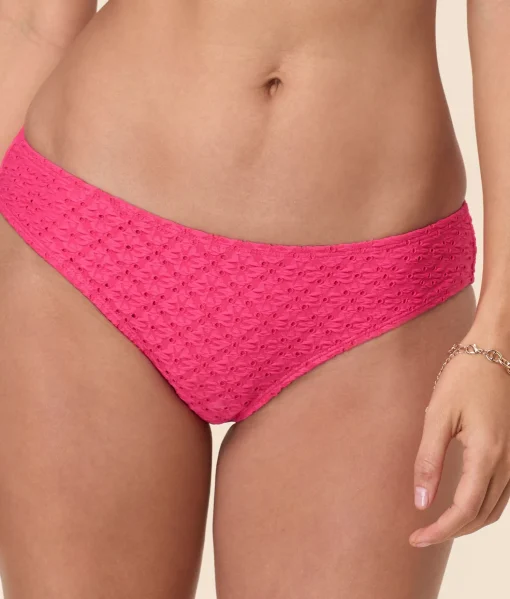The Classic Bikini Bottom - Eyelet - Begonia