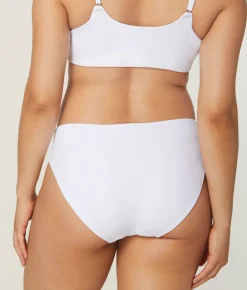 The Classic Bikini Bottom - Eco Nylon - White