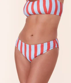 The Classic Bikini Bottom - Eco Nylon - Candy Stripe