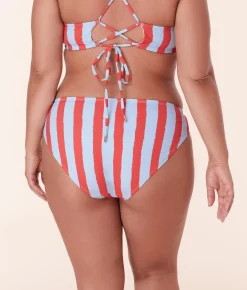 The Classic Bikini Bottom - Eco Nylon - Candy Stripe