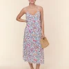 The Coastal Slip Dress - Lightweight Rayon - Botanical Floral