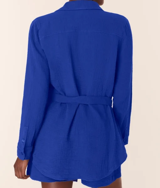 The Corvo Button Up - Cotton Gauze - Mazarine