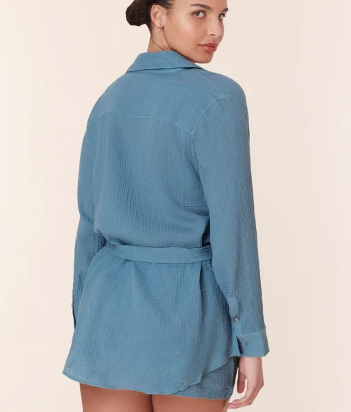 The Corvo Button Up - Cotton Gauze - Oceanview