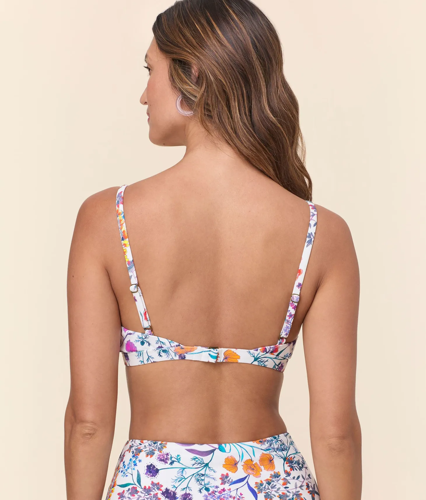 The Crete Bikini Top - Eco Nylon - Botanical Floral