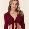 The Crete Jacket - Scallop Crochet - Syrah