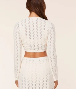 The Crete Jacket - Scallop Crochet - Gardenia
