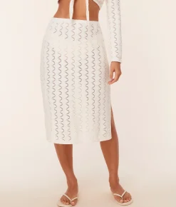 The Crete Skirt - Scallop Crochet - Gardenia